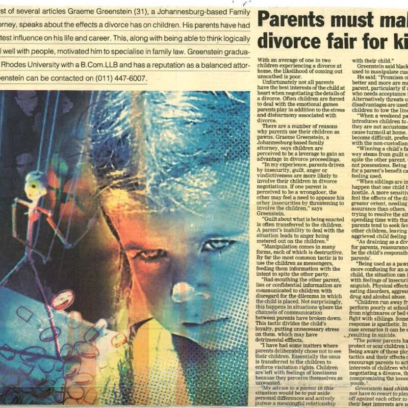 parents must make divorce fair for kids